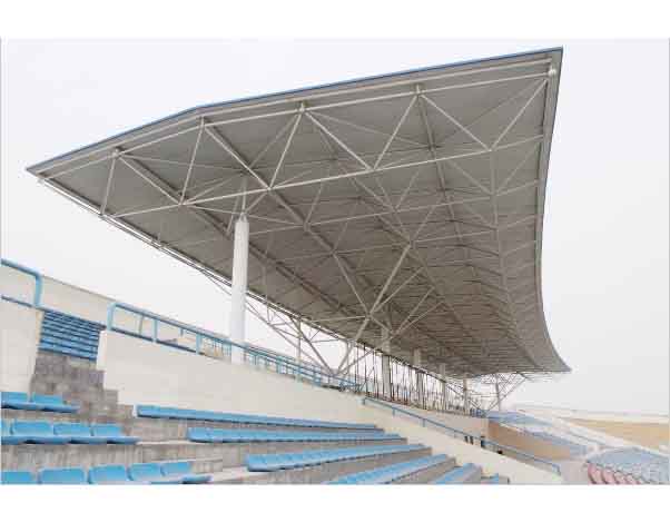 盖州河南理工大学体育场看台网架